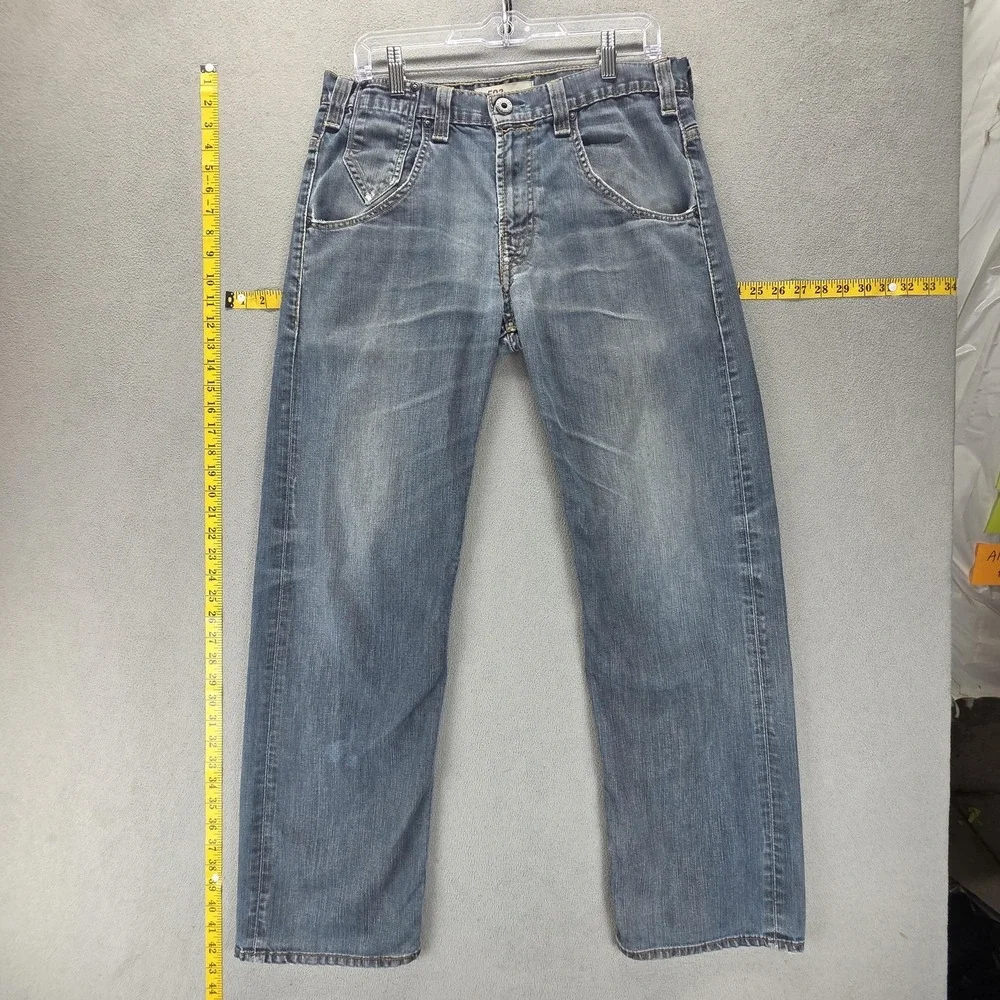 Vintage Levis Engineered Jeans Mens 32x32 Blue 503 Buckle Back Flap Pockets